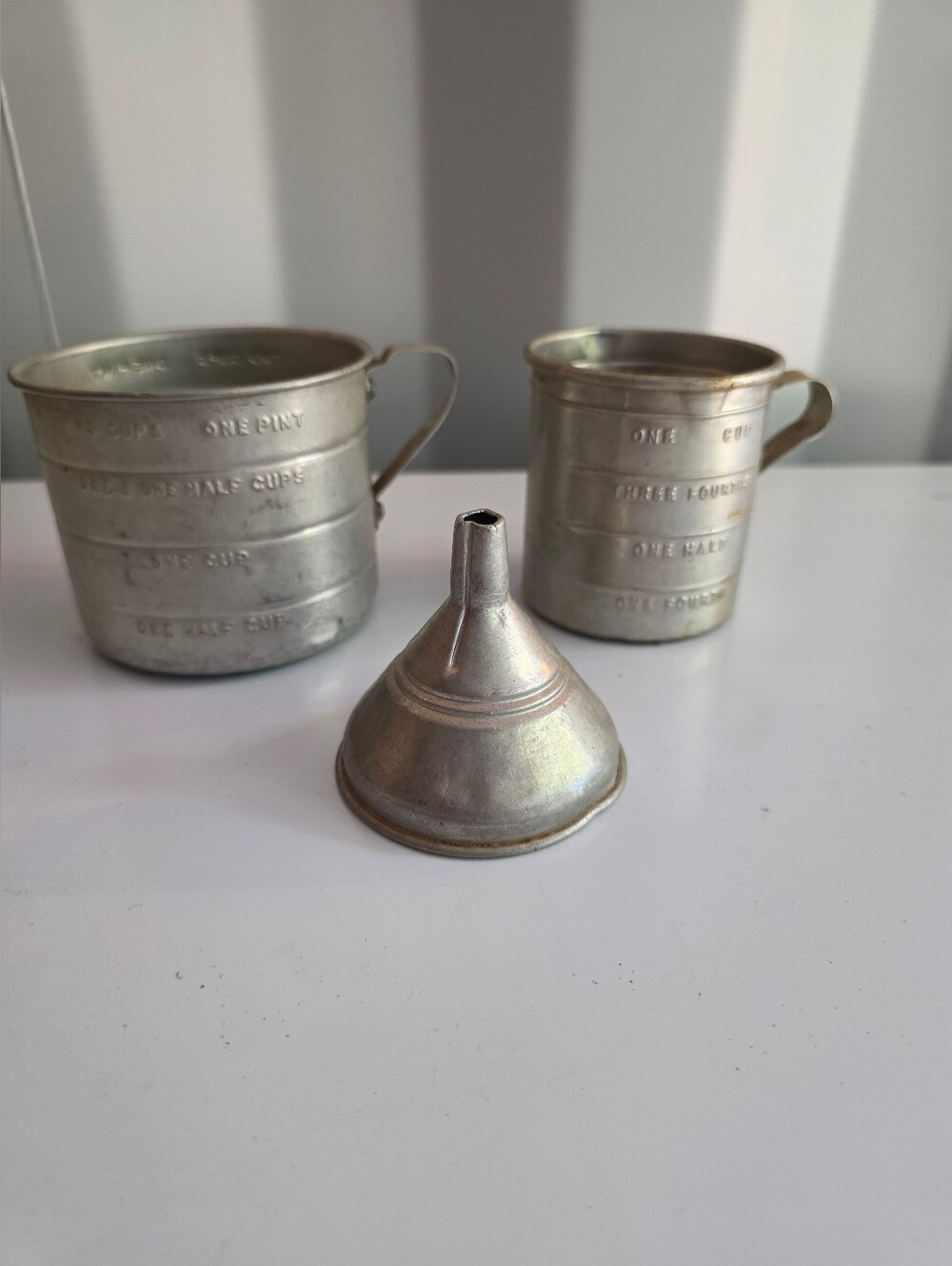 Mid Century Aluminum Measuring Cups